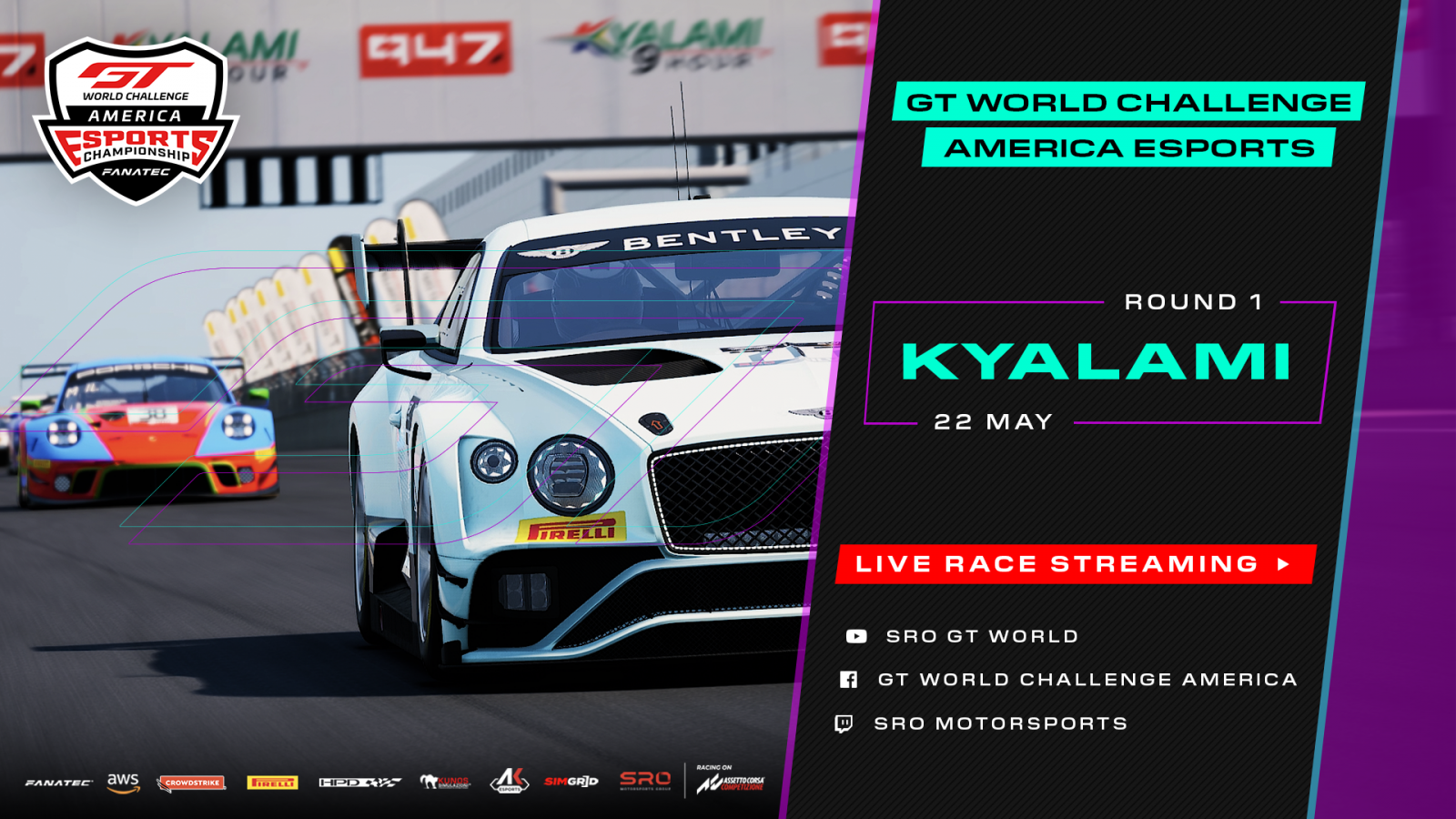 GT World Challenge America Esports Returns with 50 of the Best Sim Racers in North America
