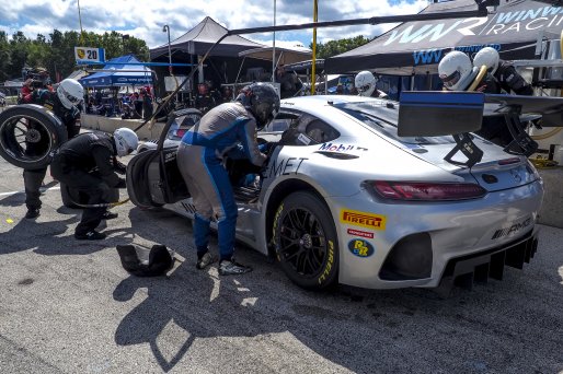 #33 Mercedes-AMG GT3 of Indy Dontje and Russell Ward, Winward Racing, GT3 Pro-Am, SRO America, Road America, Elkhart Lake, WI, July 2020.
