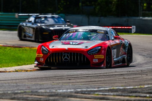#04 Mercedes-AMG GT3 of George Kurtz and Colin Braun, DXDT Racing, GT3 Pro-Am,   SRO America, Road America,  Elkhart Lake,  WI, July 2020.