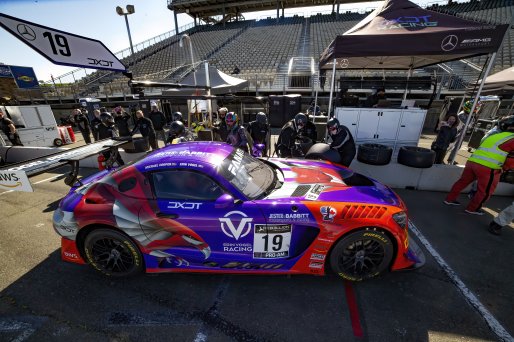 #19 Mercedes-AMG GT3 of Erin Vogel and Michael Cooper, DXDT Racing, Pro-Am,, SRO America Sonoma Raceway, Sonoma, CA, March 2021.  