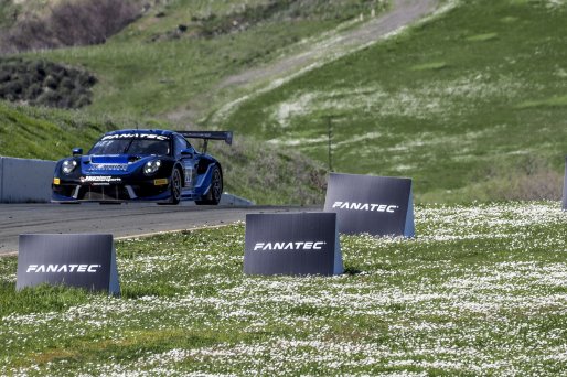 #20 Porsche 911 GT3-R of Fred Poordad and Jan Heylen, Wright Motorsports, Pro-Am, SRO America Sonoma Raceway, Sonoma, CA, March 2021.  