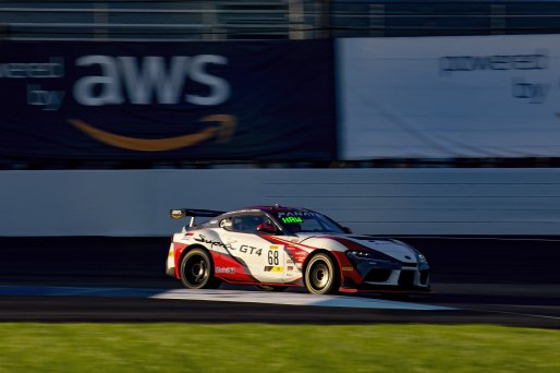 #68 Toyota GR Supra GT4 of Kevin Conway, John Geesbreght and Jack Hawksworth, Smooge Racing, Intercontinental GT Challenge, GT4\SRO, Indianapolis Motor Speedway, Indianapolis, IN, USA, October 2021
