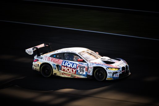 #96 BMW M4 GT3 of Michael Dinan, Robby Foley and John Edwards, Turner Motorsport, Pro, Indy 8 Hours, Intercontinental GT Challenge, Indianapolis Motor Speedway, Indianapolis, Indiana, Oct 2022.
 | Fabian Lagunas/SRO        